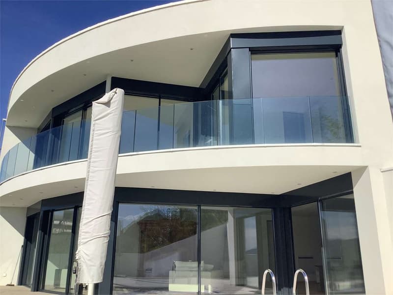 Lugano Albonago, moderna villa con piscina e vista lago (2)