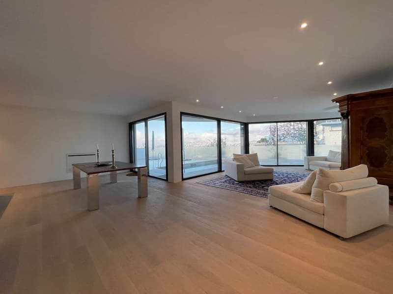 Lugano Albonago, moderna villa con piscina e vista lago (6)