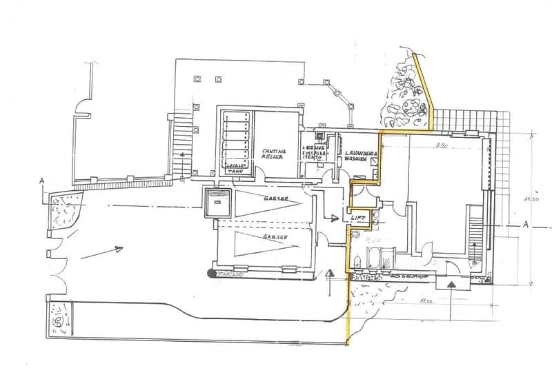 Living room, Kitchen, 2 bedrooms, 2 bathrooms, laundry room, garage, balcony, terrace, lift