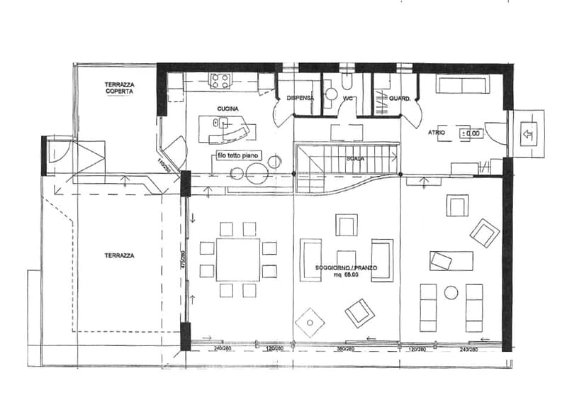 living room, kitchen, bedroom, bathroom, 2 balconies