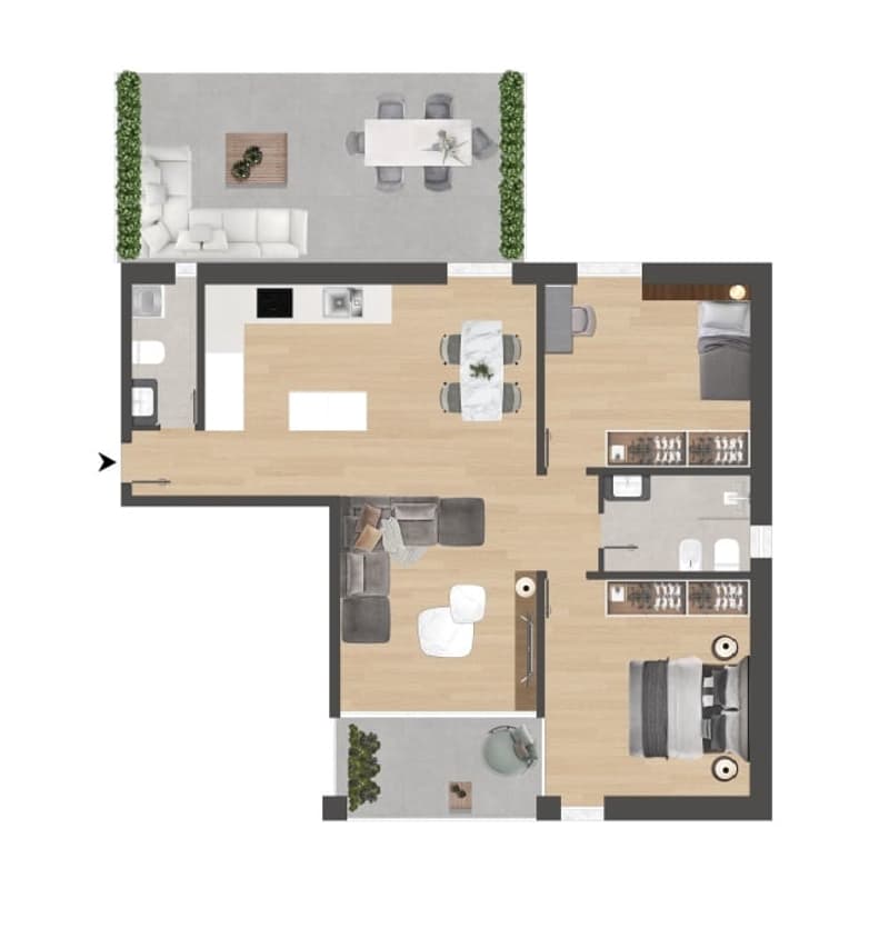 Nuova residenza in zona soleggiata con vista aperta e formula “Rent to Buy” (16)