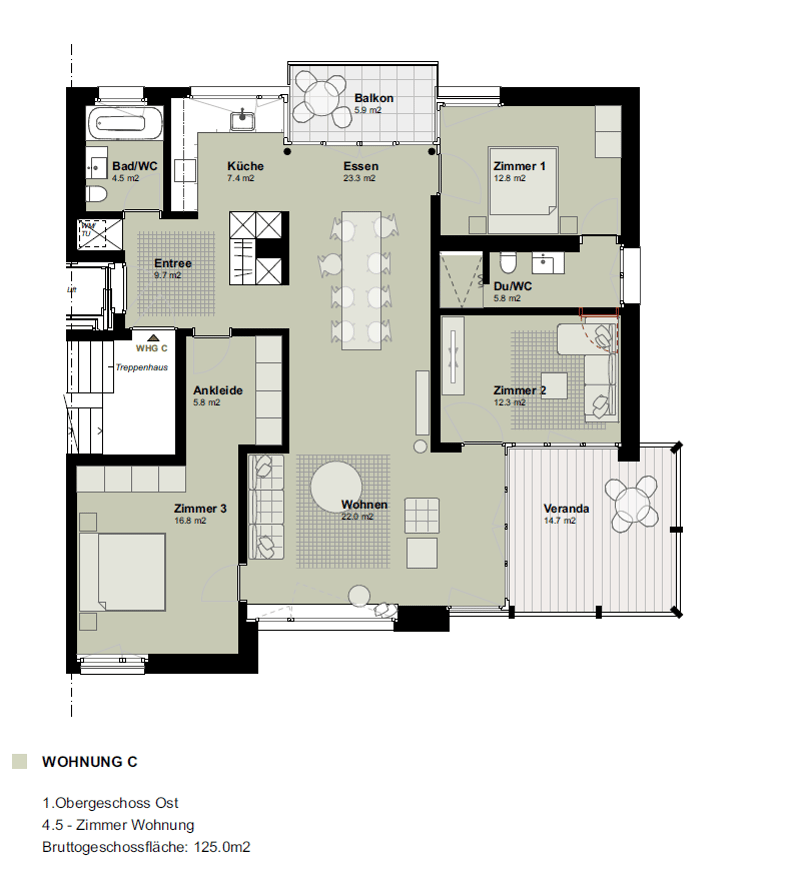 Neubau: 3.5- und 4.5-Zimmerwohnungen in modernem Mehrfamilienhaus (4)