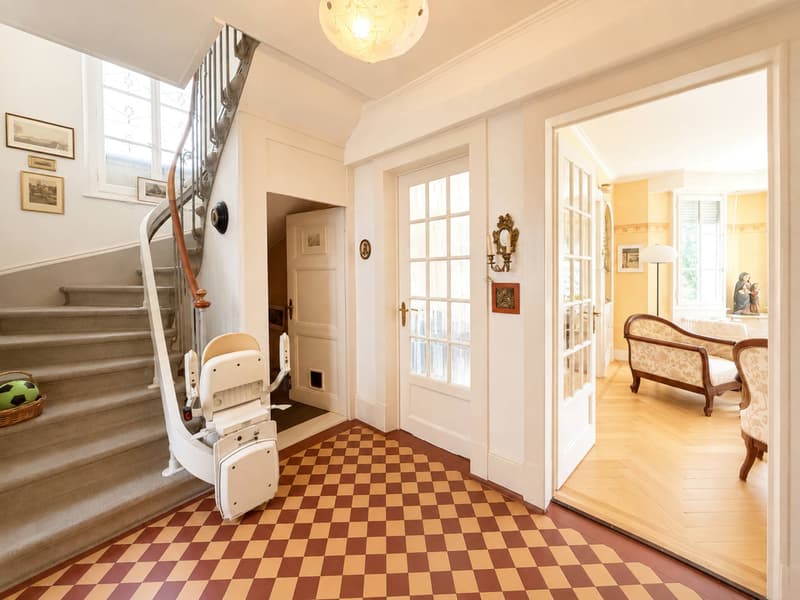 Maison individuelle avec jardin, centre-ville de Lausanne, vue dégagée (8)