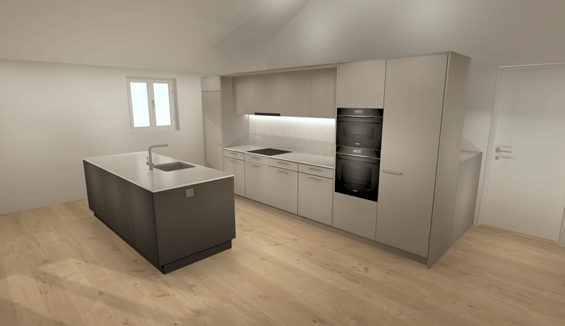Visualisierung Küche - Haus D