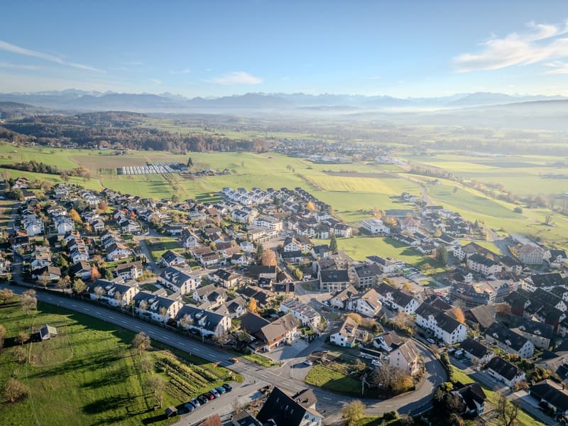 Blick auf Oberlunkhofen
