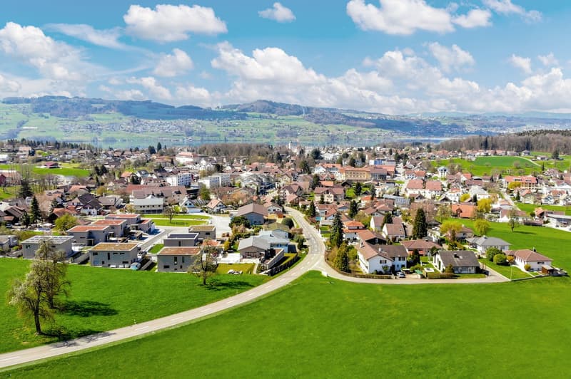 Blick auf Fahrwangen