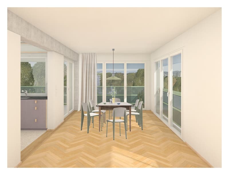 Wohnen mit Stil und Ausblick – 2.5-Zimmerwohnung an beliebter Lage in Zürich (2)