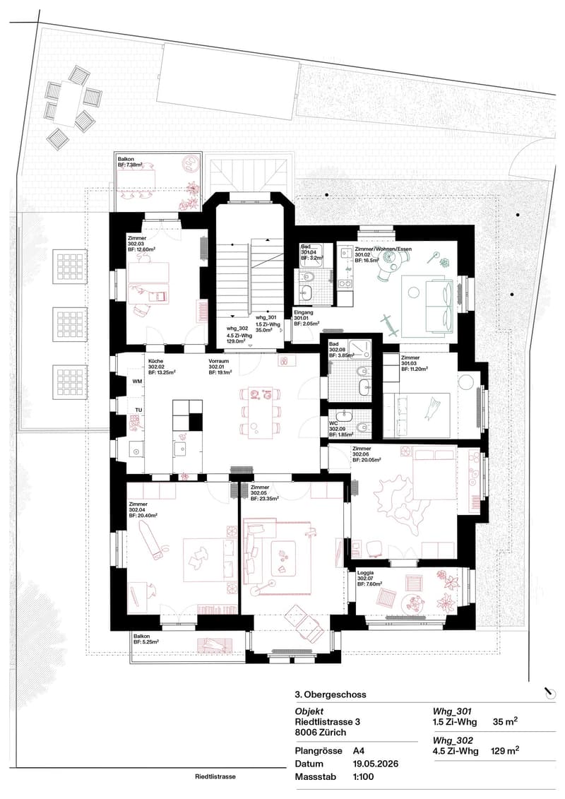Stilvoll möblierte 1.5-Zimmer-Wohnung nahe Schaffhauserplatz (6)