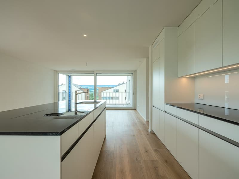 Küche und Wohnzimmer