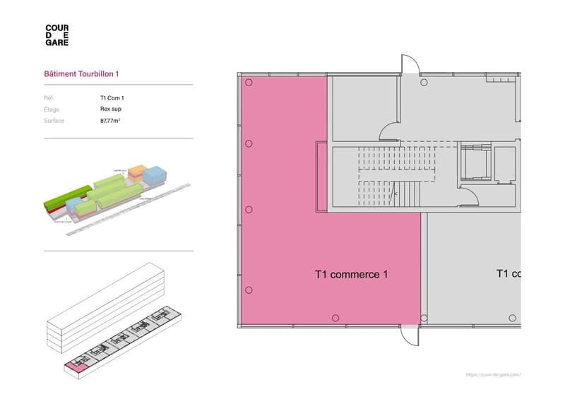 À louer ? Surface commerciale de 97 m² bénéficiant d'une visibilité exceptionnelle à Cour de Gare, Sion (4)