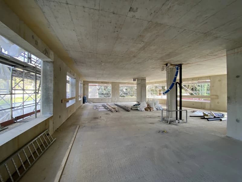 Surfaces administratives dans un bâtiment neuf (2)