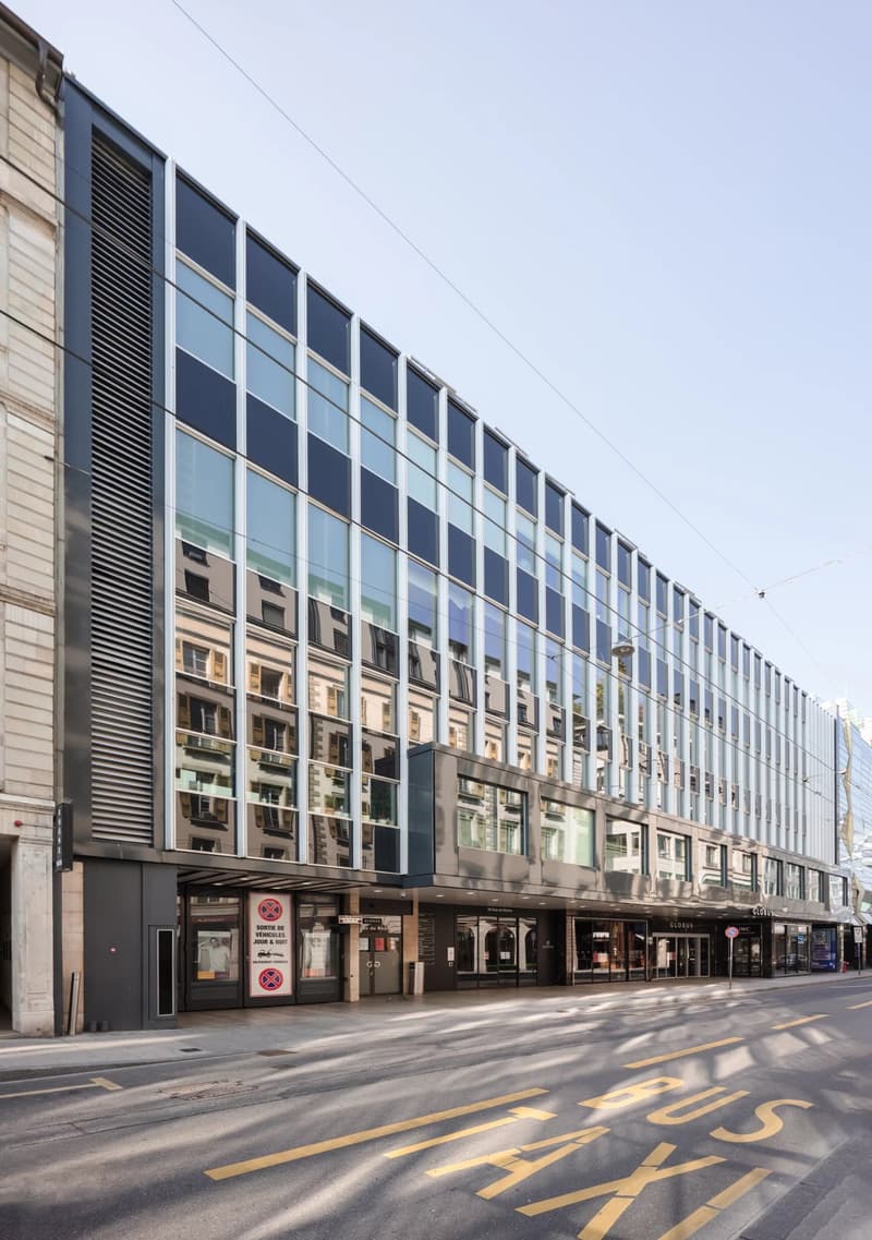 Surfaces de bureaux à la rue du Rhône (1)