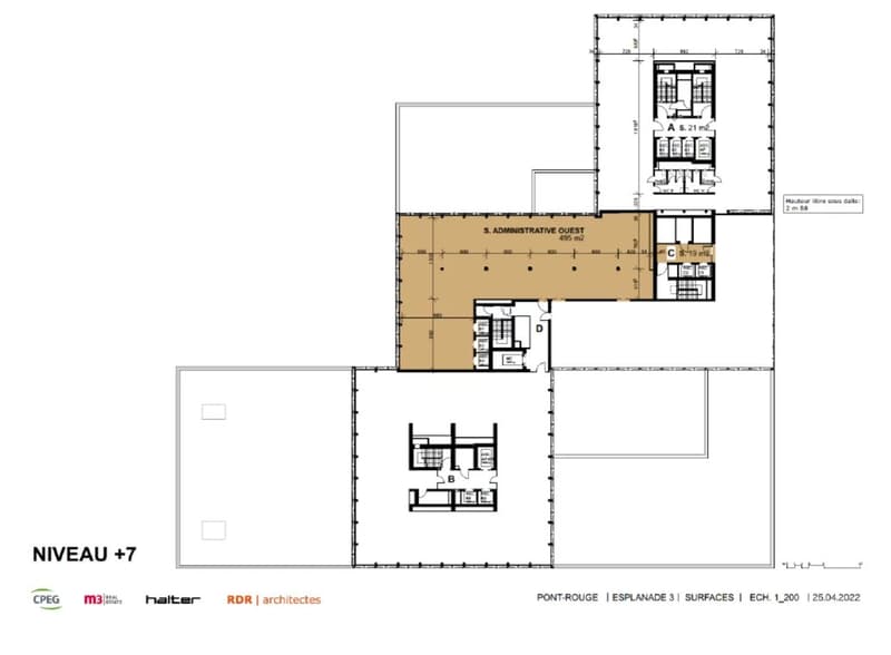 Bureaux - Esplanade de Pont-Rouge, Etage 7 (12)