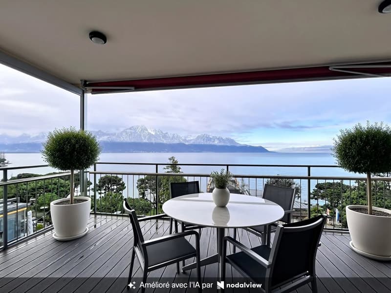 Magnifique 4,5 pcs avec vue panoramique sur le lac Léman (2)