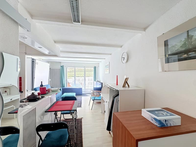 Studio de plain-pied avec espace extérieur à Torgon (1)