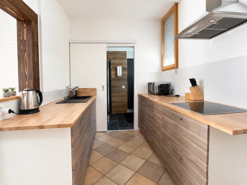 Établissement mixte avec partie hôtelière, restauration et appartement indépendant à Bourg-St-Pierre (9)