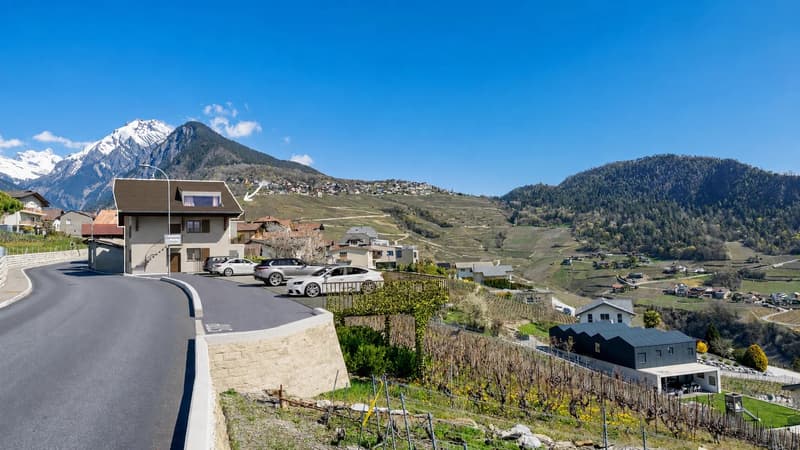 Duplex de 5,5 pièces avec grande terrasse sur les coteaux de Conthey (2)