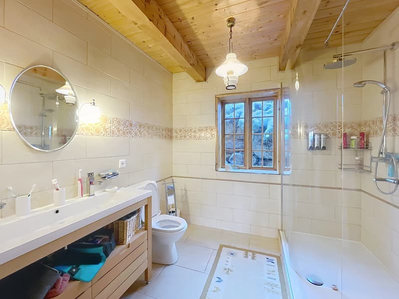 Chalet canadien en rondins avec deux appartements et vue imprenable (10)