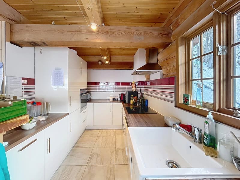 Chalet canadien en rondins avec deux appartements et vue imprenable (3)