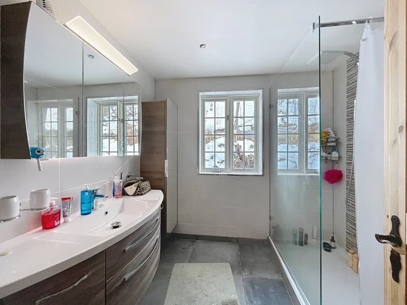 Chalet canadien en rondins avec deux appartements et vue imprenable (9)