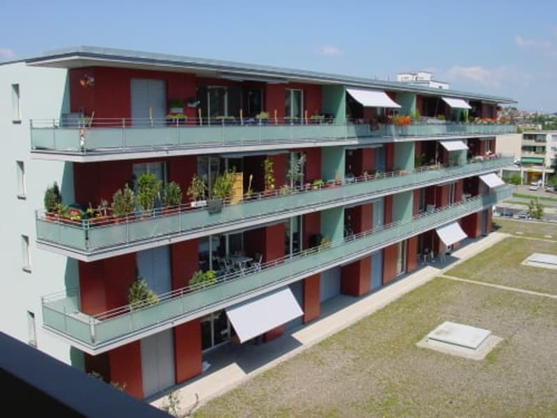Sicht auf Balkon