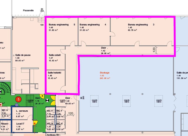 Bureau de 218m2 - Proximité autoroute/gare - Yverdon-les-Bains (6)