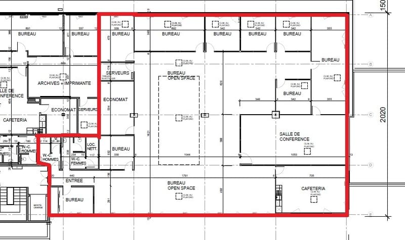 Surface de 555m2 - showroom - bureaux ou locaux (7)