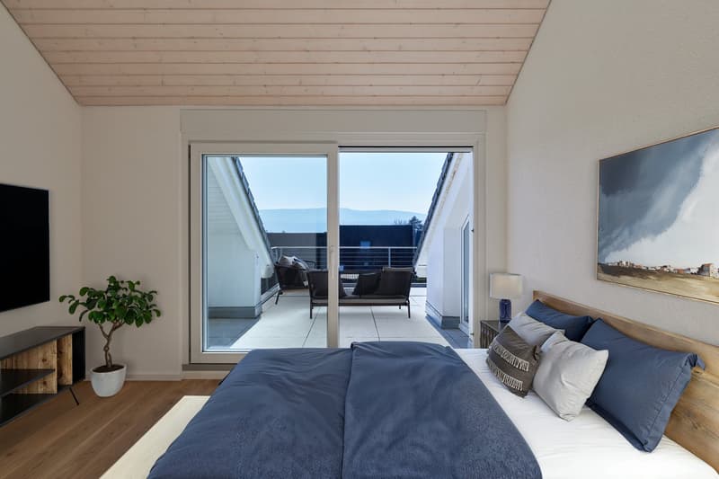 Zimmer mit Terrassenzugang