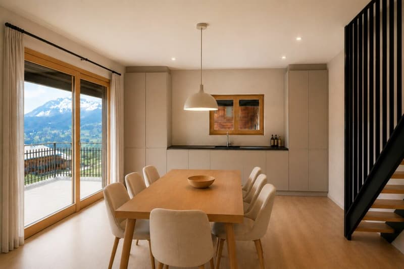 5.5 Zimmer-Dachmaisonette Neubauwohnung mit einzigartigem Bergpanorama (2)