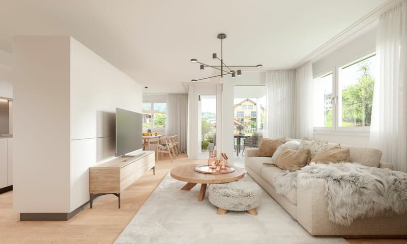 Wohnen in der Ferienregion Lenzerheide auf grosszügigen 130m2 mit 2 Garagenplätzen für unter 1 Million! (1)