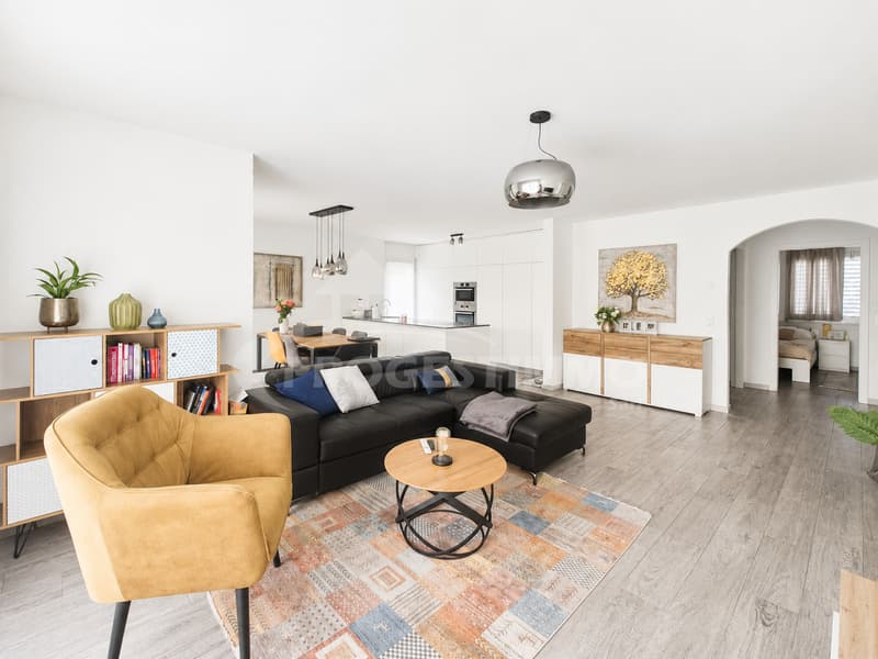 MAGNIFIQUE APPARTEMENT 5.5 PIÈCES AVEC TERRASSE ET JARDIN PRIVATIF (2)