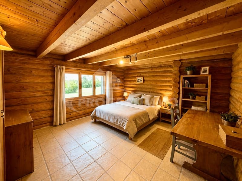 MAISON INDIVIDUELLE D'EXCEPTION EN RONDINS DE BOIS (5)