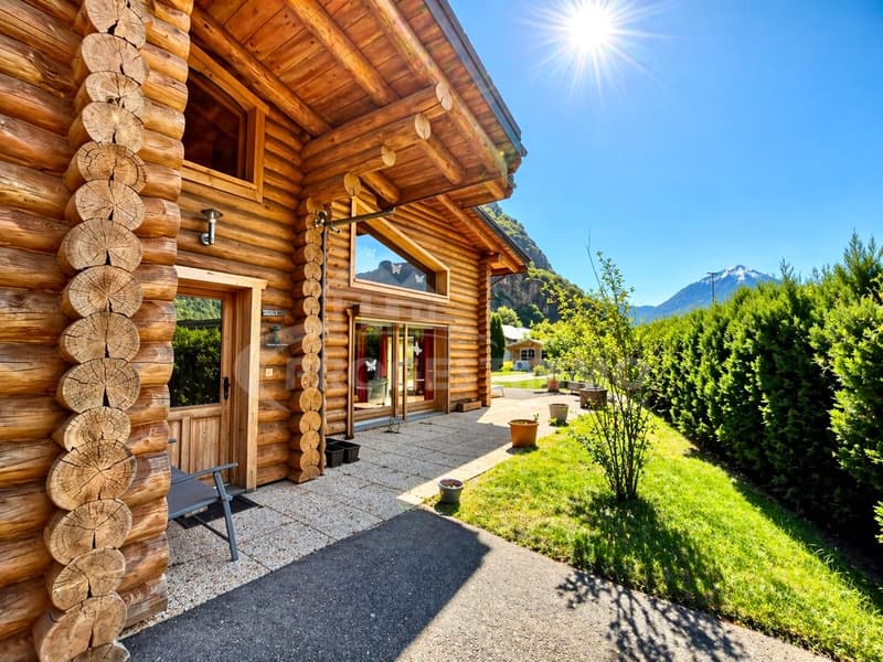 MAISON INDIVIDUELLE D'EXCEPTION EN RONDINS DE BOIS (10)