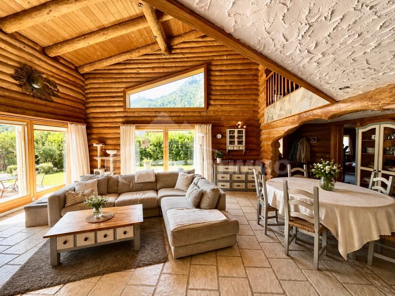 MAISON INDIVIDUELLE D'EXCEPTION EN RONDINS DE BOIS (4)