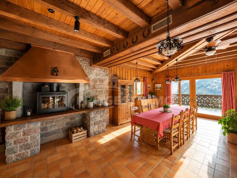 MAGNIFIQUE CHALET AUX VOLUMES EXCEPTIONNELS ET FORT POTENTIEL (3)