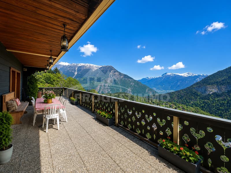MAGNIFIQUE CHALET AUX VOLUMES EXCEPTIONNELS ET FORT POTENTIEL (13)