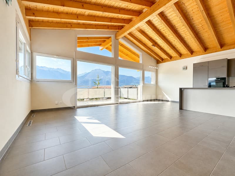 ATTIQUE D'EXCEPTION AVEC VUE PANORAMIQUE SUR LES ALPES (3)