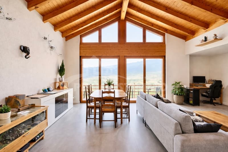 MAISON INDIVIDUELLE AVEC PANORAMA À COUPER LE SOUFFLE SUR LA PLAINE (3)