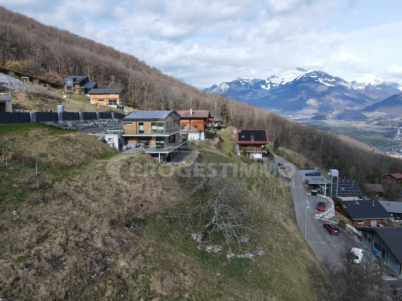 TERRAIN À BÂTIR - CALME, ENSOLEILLÉ ET VUE SUR LES DENTS DU MIDI (7)