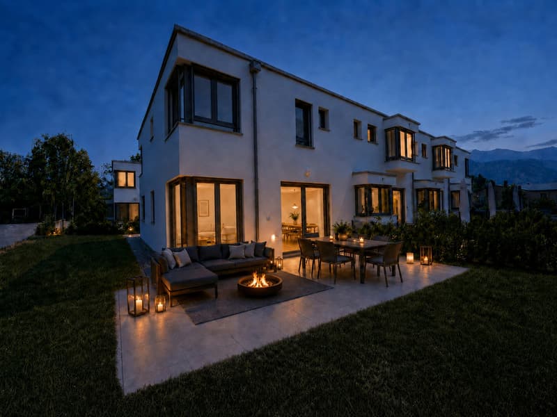 Villa contemporaine neuve en pignon avec jardin - disponible de suite (3)