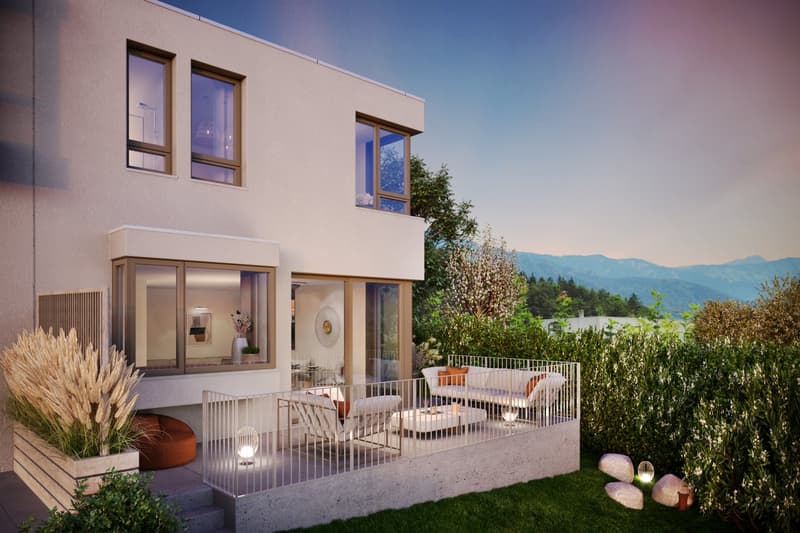 Villa contemporaine neuve en pignon avec jardin - disponible de suite (3)