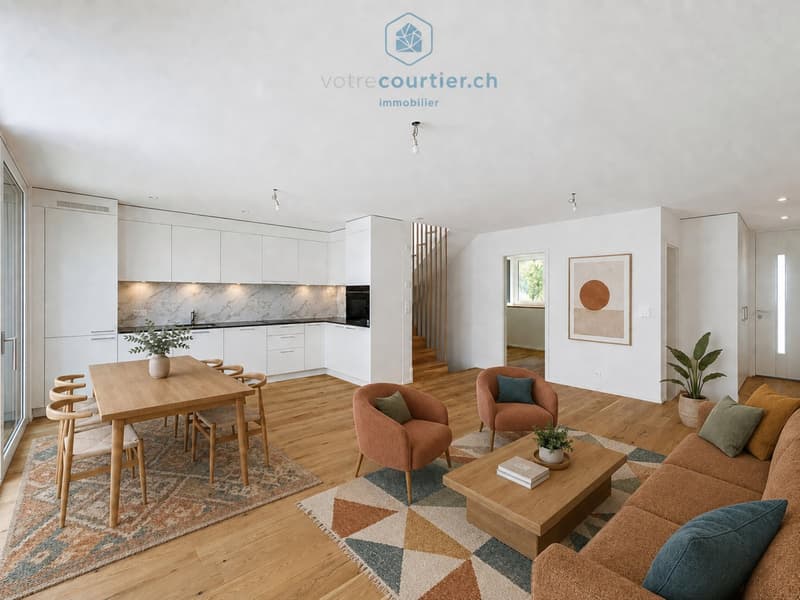 Villa contemporaine neuve en pignon avec jardin - disponible de suite (4)