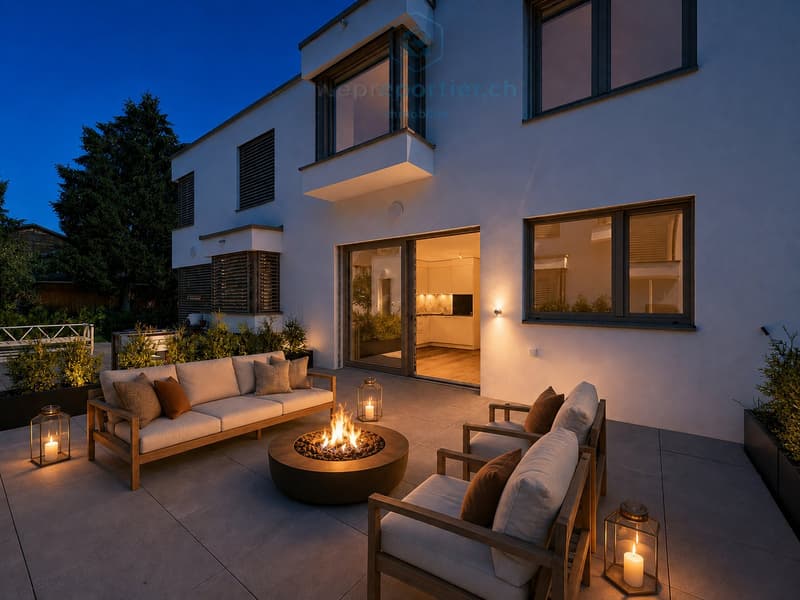 Villa contemporaine neuve en pignon avec jardin - disponible de suite (1)