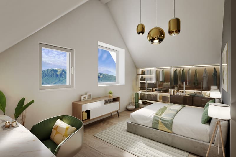 Proche Vevey, nouveau projet de 3 villas de 5.5 pces - vue panoramique (10)