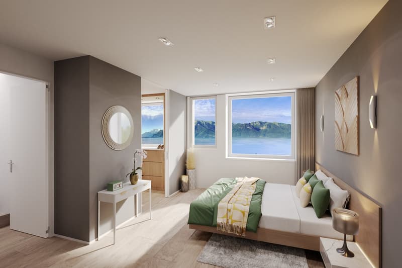 Proche Vevey, nouveau projet de 3 villas de 5.5 pces - vue panoramique (7)