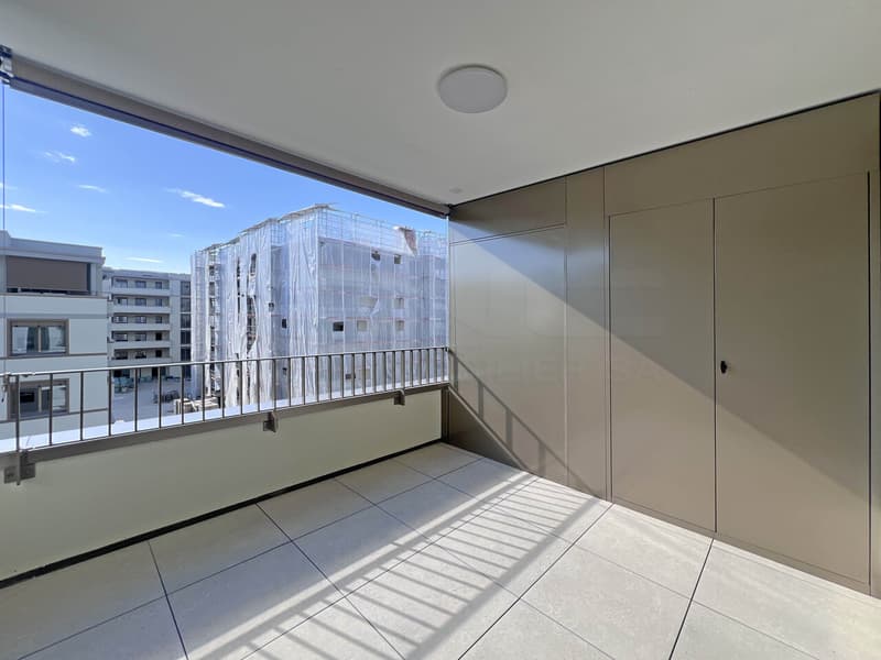 Balcon côté cuisine - App. 3.5 pces - Lot T-33