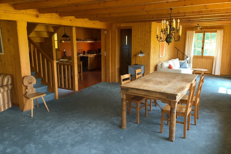 Chalet spacieux - situation exceptionnelle et rare à 15 min. de Gstaad (8)
