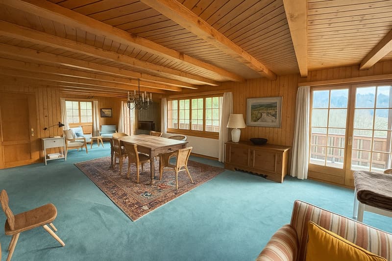 Chalet spacieux - situation exceptionnelle et rare à 15 min. de Gstaad (4)