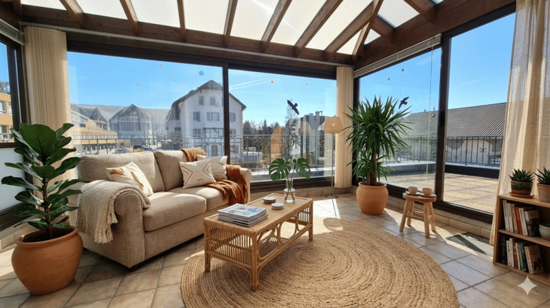 Splendide appartement de 2 pièces rénové avec grande terrasse et véranda (2)