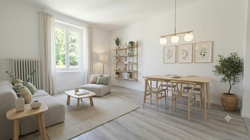 Magnifique appartement de 3 pièces entièrement rénové avec balcon - Le Locle (4)